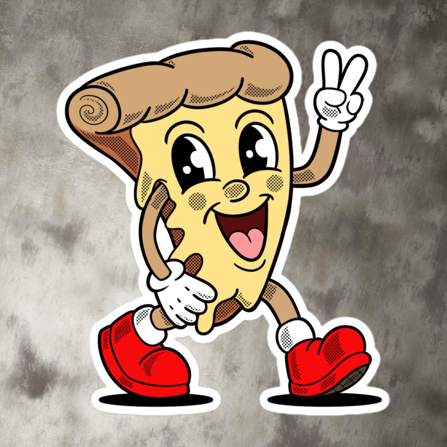 Retro Pizza Sticker