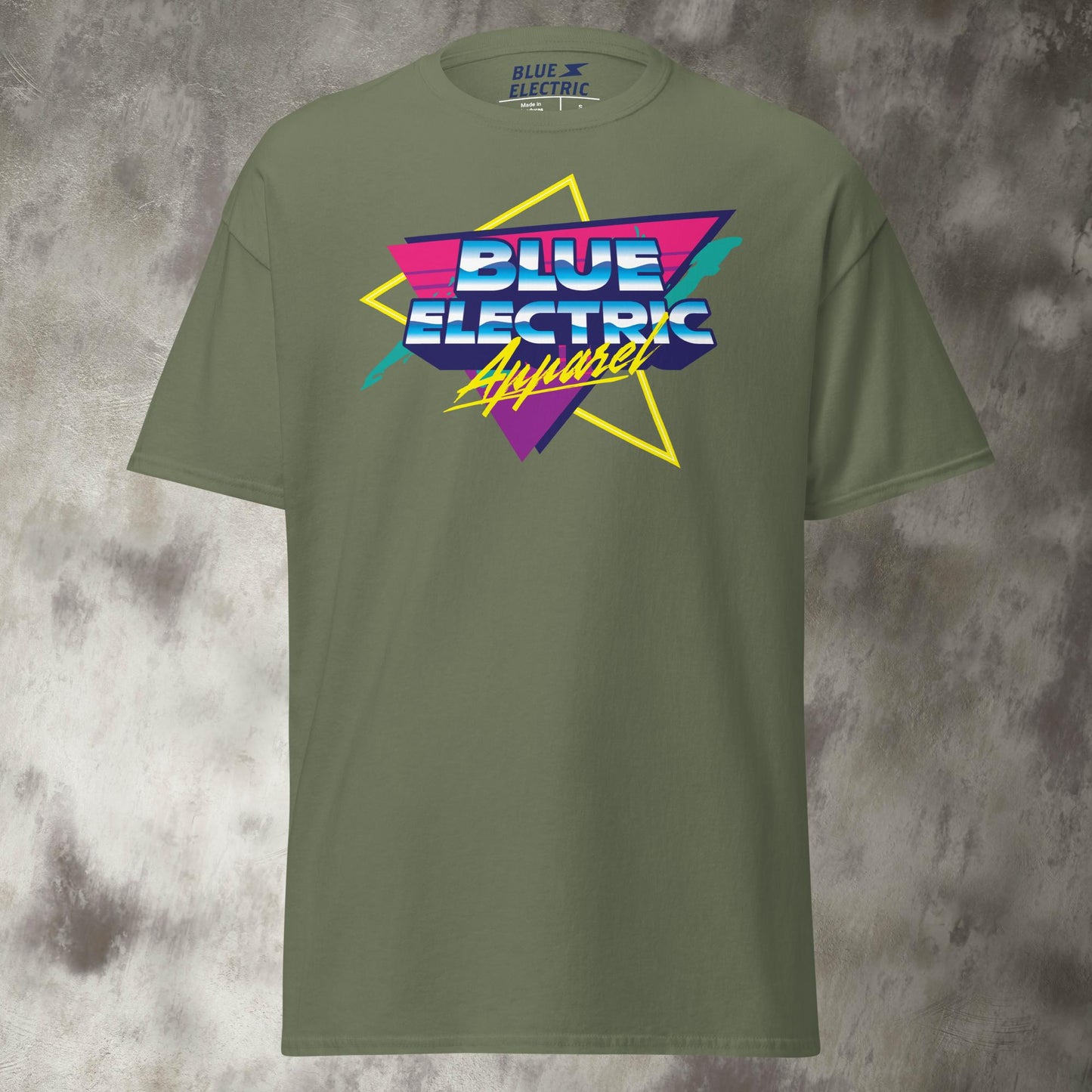 Blue Electric Retro T-Shirt